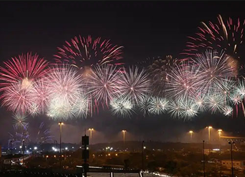 盐源县焰火晚会